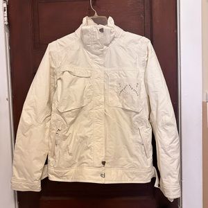 Helly Hansen Women's Cream Zip Front Ski Coat - Size Medium